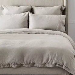 Antwerp Linen Fitted Sheet - Natural -Home Furnishing Store 1117255971 e 1