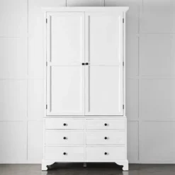 Roma Wardrobe - White -Home Furnishing Store 1117257422 o