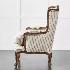 Khadi Hickory Stripe Armchair -Home Furnishing Store 1117261024 c
