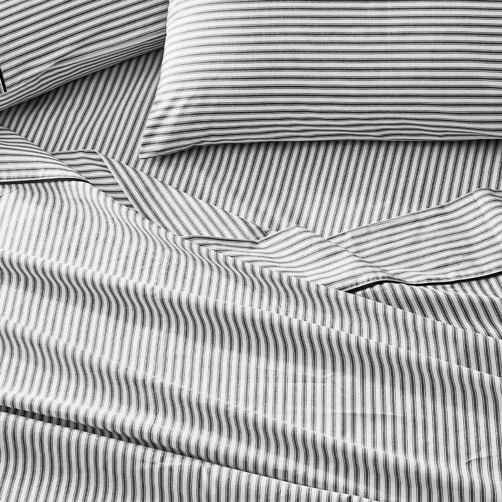 Parish Fitted Sheet - Black & White 3 Parish Fitted Sheet - Black & White - Image 2